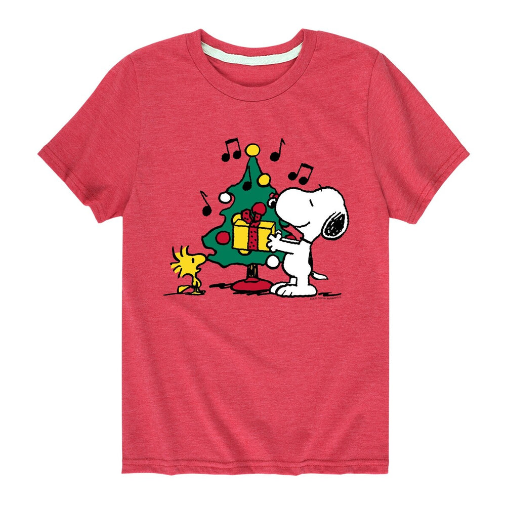 Kids Peanuts Christmas Tree Tee