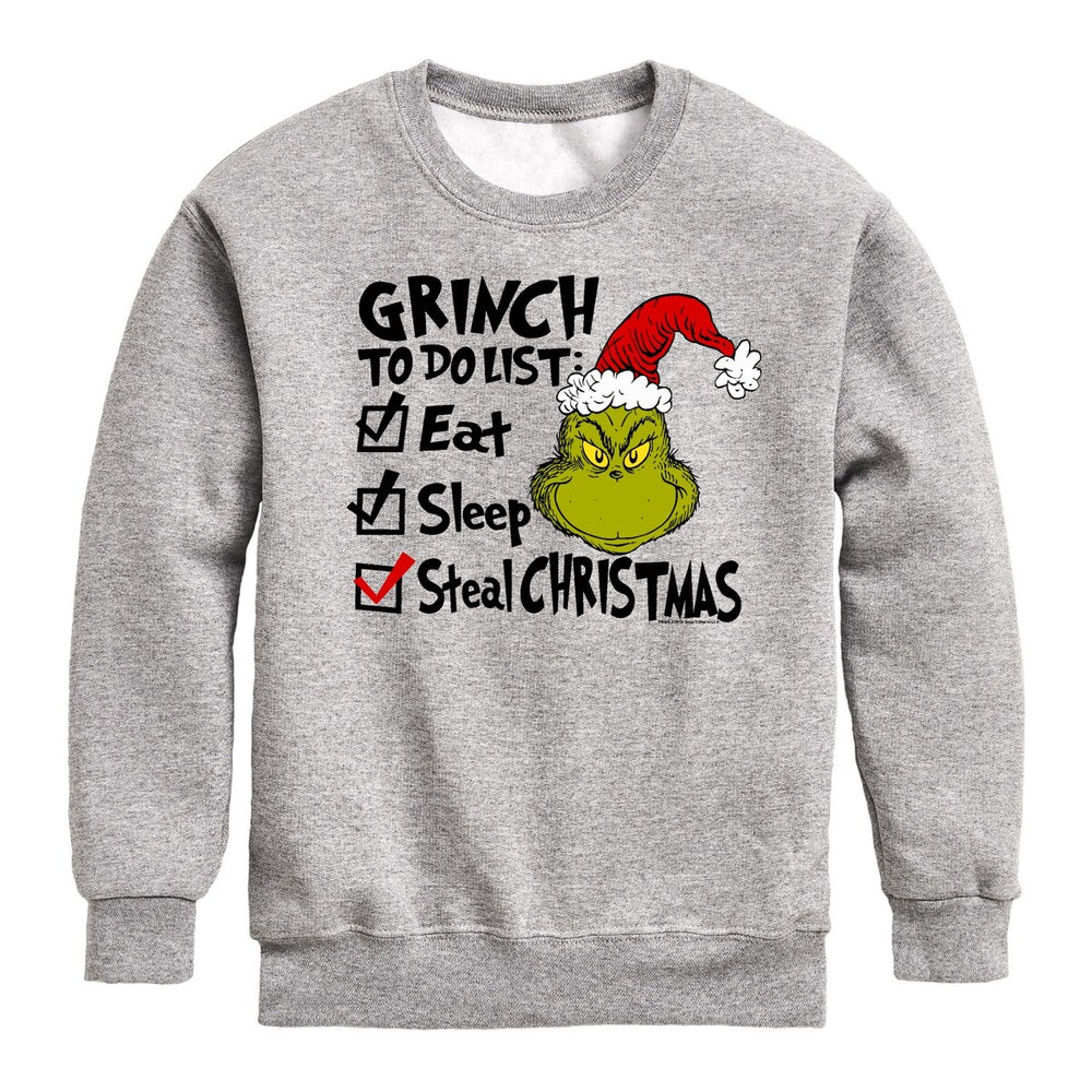 Kids The Grinch Grinch To Do List Fleece