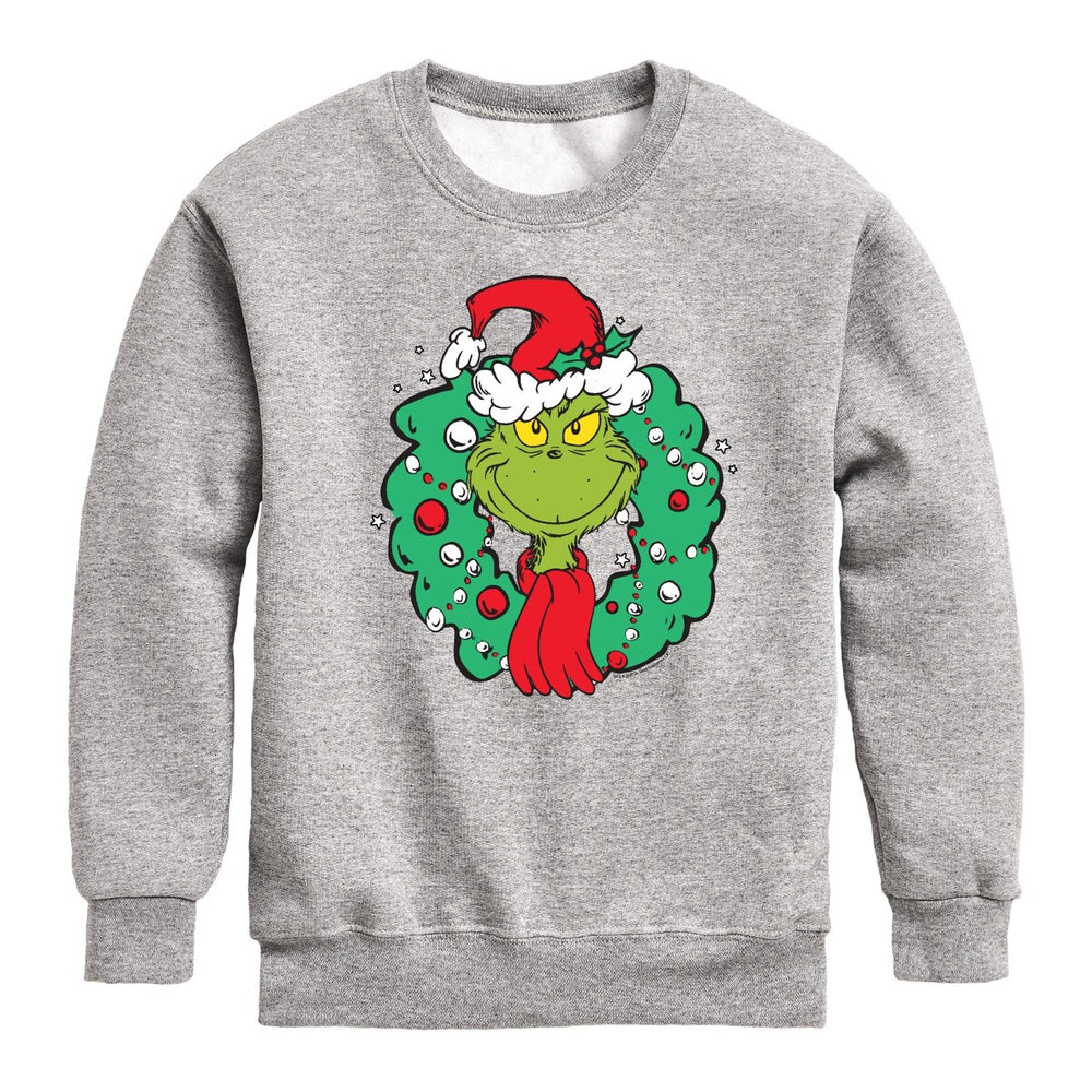 Kids The Grinch Grinch Wreath Fleece