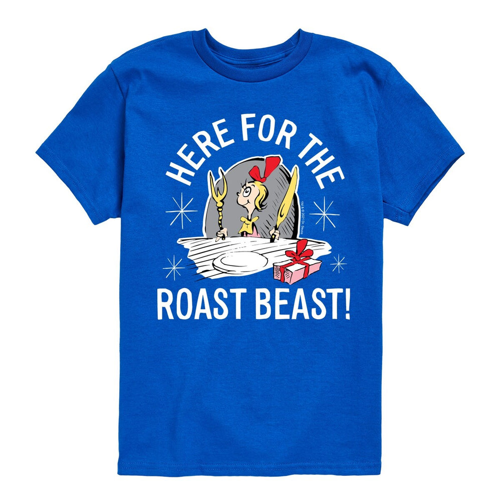 Kids The Grinch Here For The Roast Beast Tee