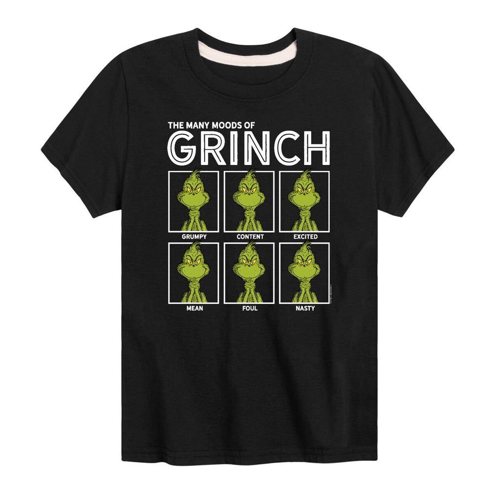 Kids The Grinch Many Moods Tee