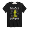 Kids The Grinch Nice Is Overrated Tee