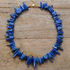 Kyanite Stone Clustered Collar Necklace - White