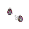 Lab-Created Mystic Topaz Stud Earrings - 925 Sterling Silver - Ag Sterling