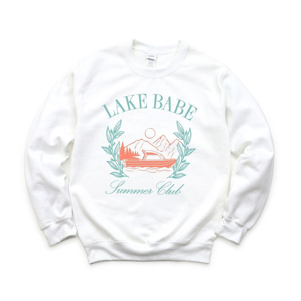 Lake Babe Boat Graphic Sweatshirt