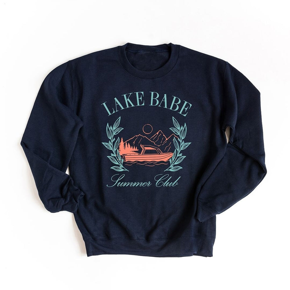 Lake Babe Boat Graphic Sweatshirt