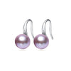 Lavender Freshwater Pearl Rounded Threader Earrings