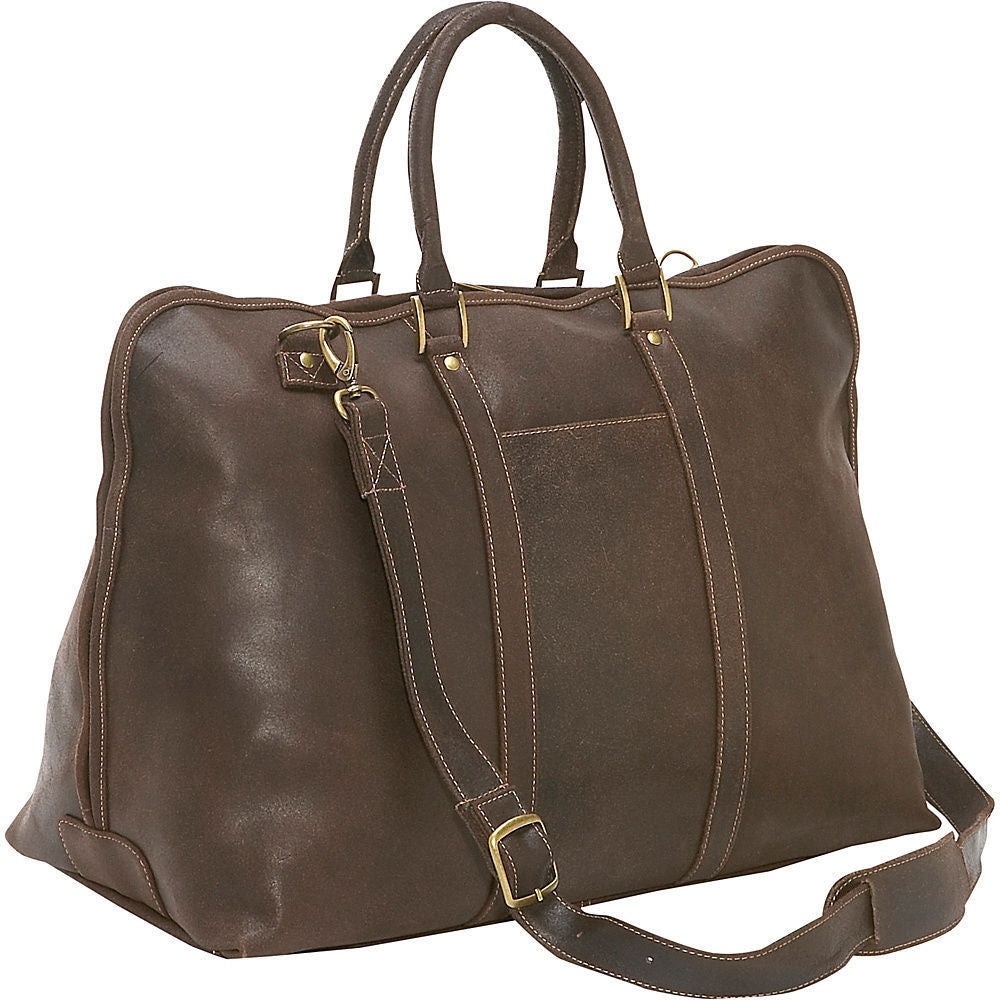 LeDonne Leather Distressed Leather Getaway 25-inch Duffel Bag