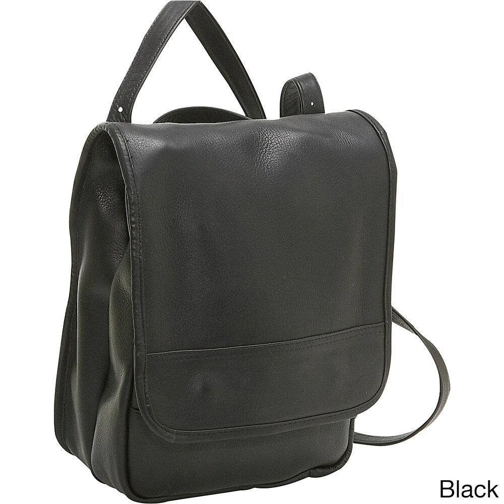 Le Donne Leather Convertible Backpack / Shoulder Bag