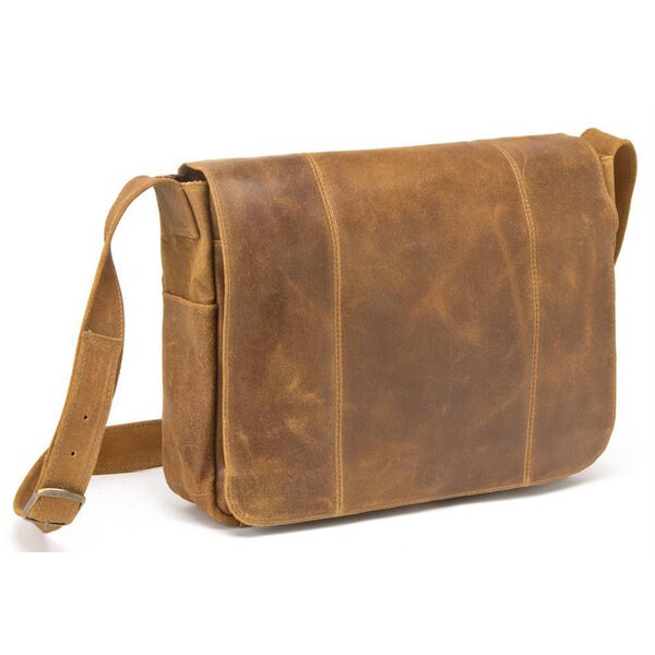 LeDonne Leather Distressed Leather Laptop Messenger