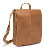 LeDonne Leather Distressed Leather Vertical 17-inch Laptop Messenger