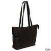 LeDonne Leather Double Strap Medium Pocket Tote Bag