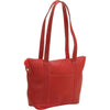 LeDonne Leather Double Strap Pocket Tote Bag