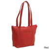 LeDonne Leather Double Strap Pocket Tote Bag