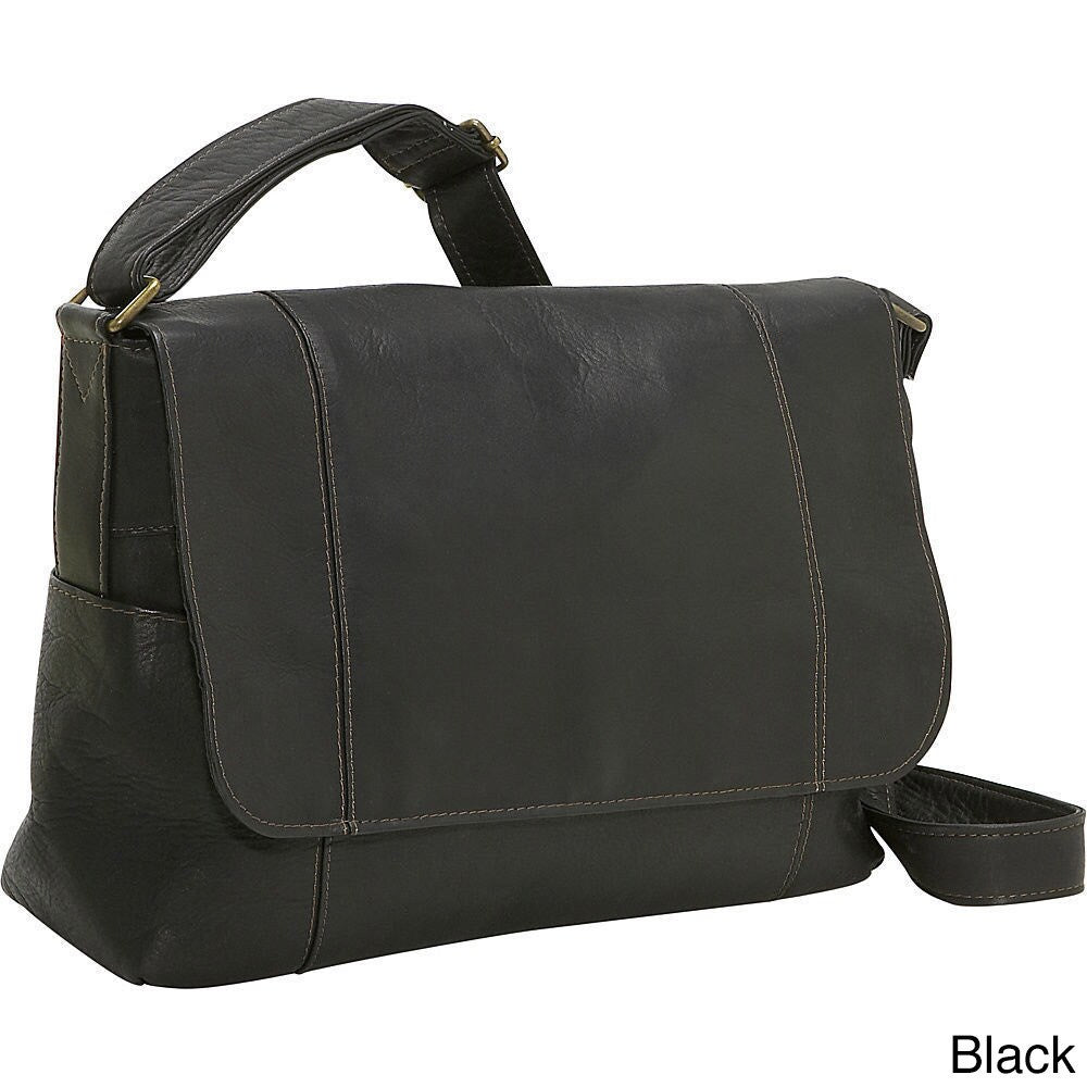 Le Donne Leather Flap Over Shoulder Bag