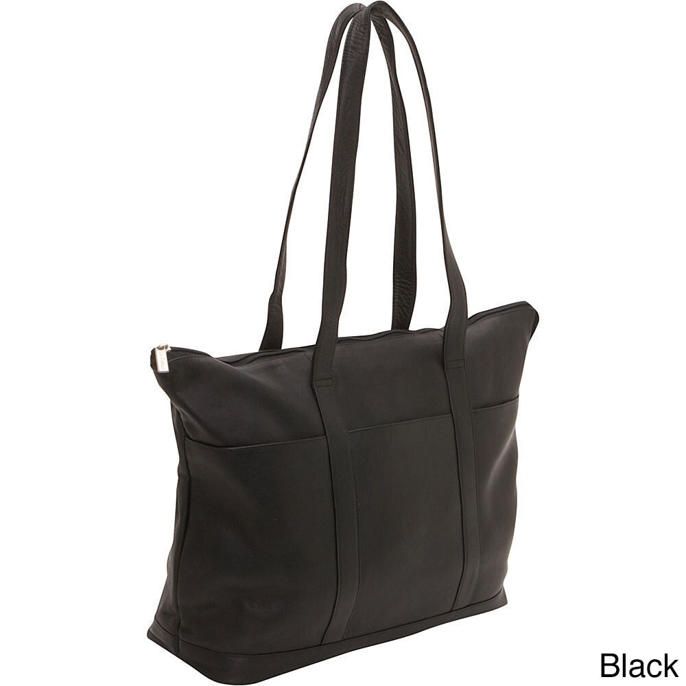 LeDonne Leather Large Pocket Tote Bag