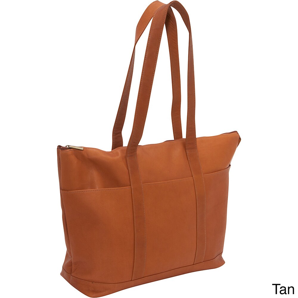 LeDonne Leather Large Pocket Tote Bag