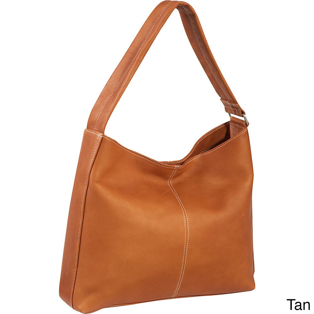 Le Donne Leather Shoulder Bag with Side Zip Pocket