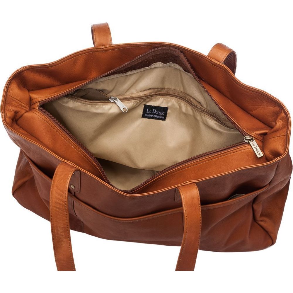 Le Donne Leather Traveler Tote