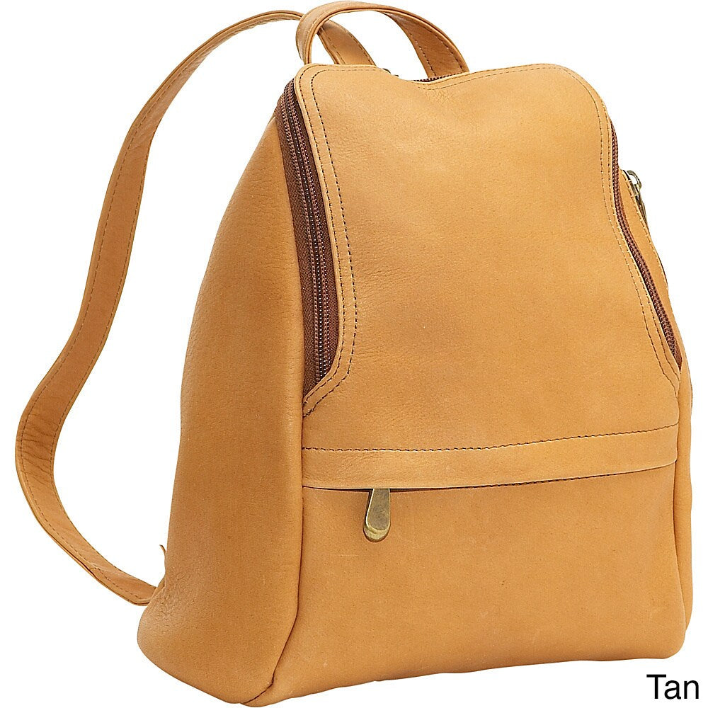 LeDonne Leather U-Zip Mini Backpack