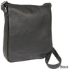 Le Donne Leather Vertical Flap Over Shoulder Bag