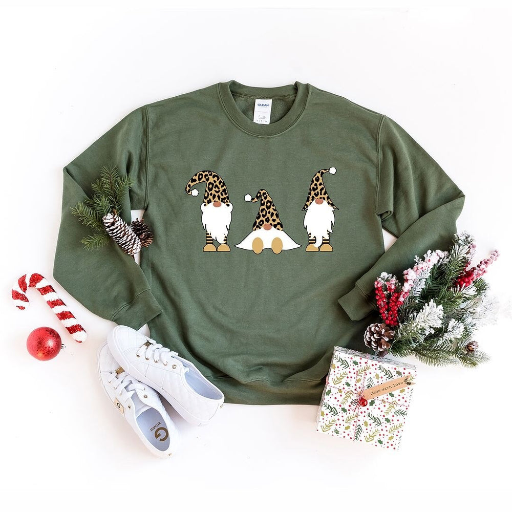 Leopard Gnomes Graphic Sweatshirt