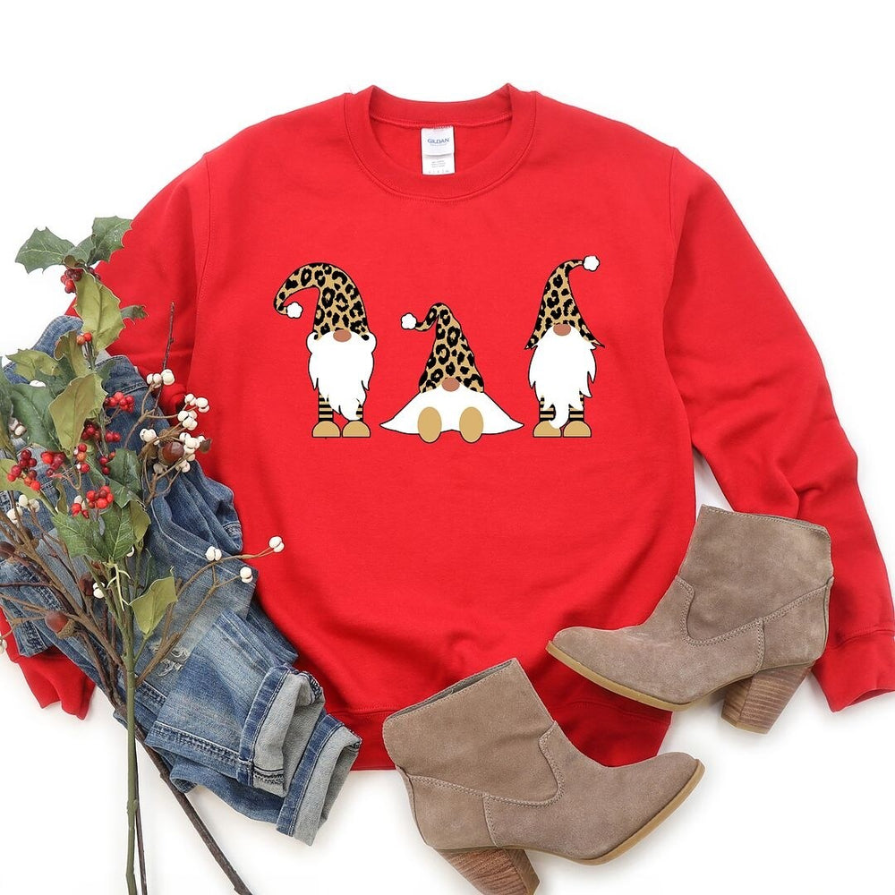 Leopard Gnomes Graphic Sweatshirt