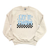 Let It Snow Checkered Graphic Sweatshirt