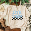 Let It Snow Checkered Graphic Sweatshirt