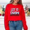 Let It Snow Checkered Graphic Sweatshirt