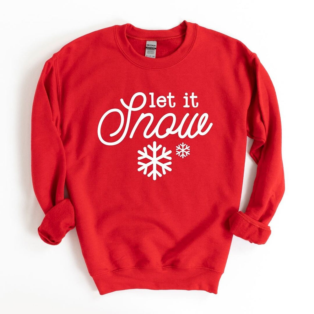 Let It Snow Snowflake Graphic Sweatshirt