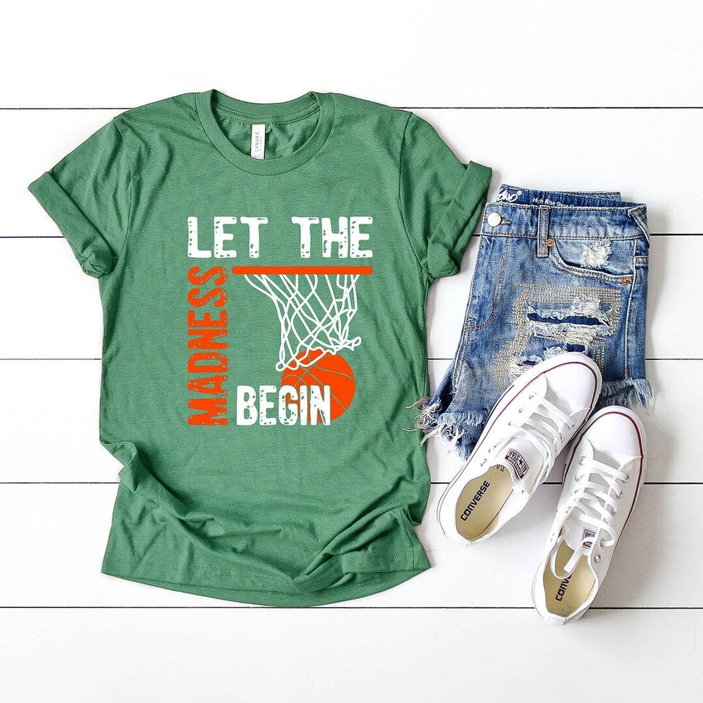 Let The Madness Begin Short Sleeve Crewnneck Tee