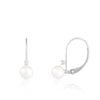 Lever Back Earrings Pearl