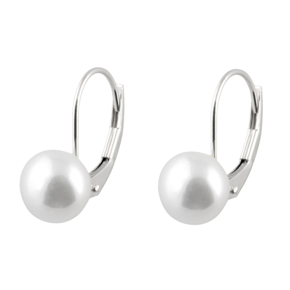 Lever Back Earrings Pearl