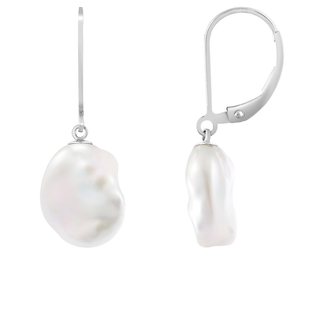 Lever Back Earrings Pearl