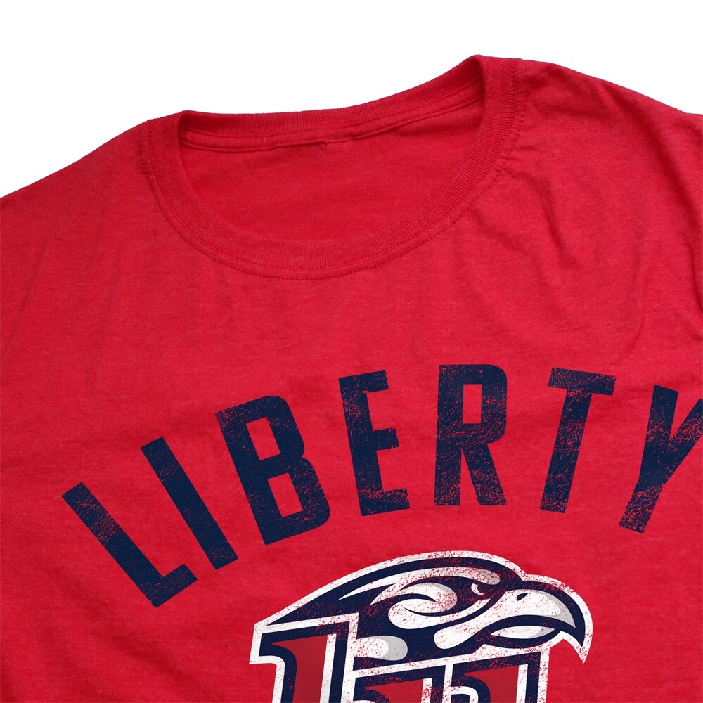 Liberty Flames Unisex Adult Heathered Premium T Shirt