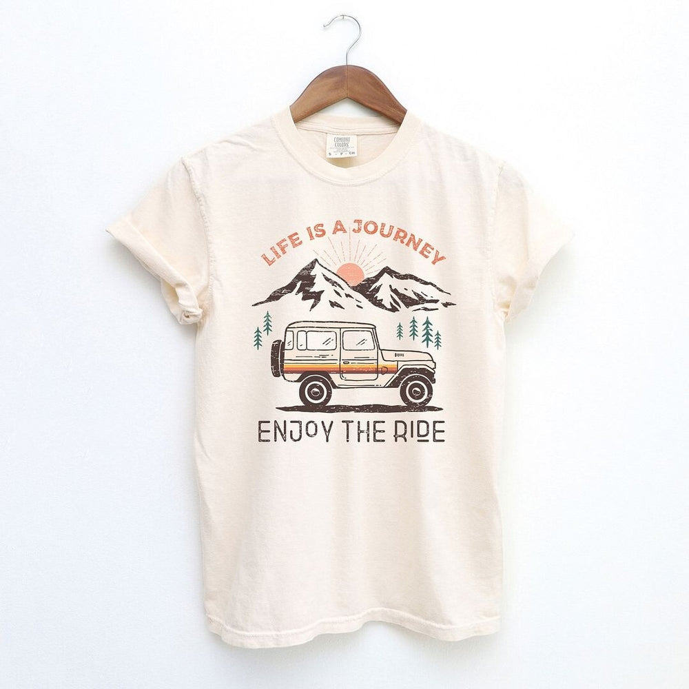 Life Is A Journey Garment Dyed Tee