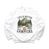 Life Is Better By The Campfire Tent Graphic Sweatshirt