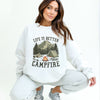 Life Is Better By The Campfire Tent Graphic Sweatshirt