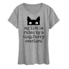 Life Ruled By Tiny Overlord Cat Tee