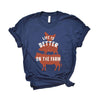 Life is Better on the Farm Colorful Short Sleeve Crewneck Tee