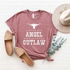 Little Bit Angel Horns Short Sleeve Crewnneck Tee