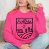 Live Simple Tent Graphic Sweatshirt