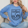 Live Simple Tent Graphic Sweatshirt