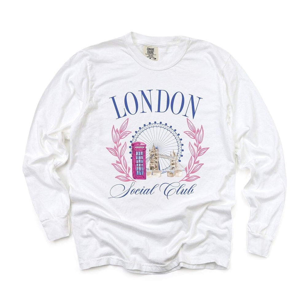 London Social Club Garment Dyed Long Sleeve