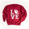 Love Football Graphic Sweatshirt