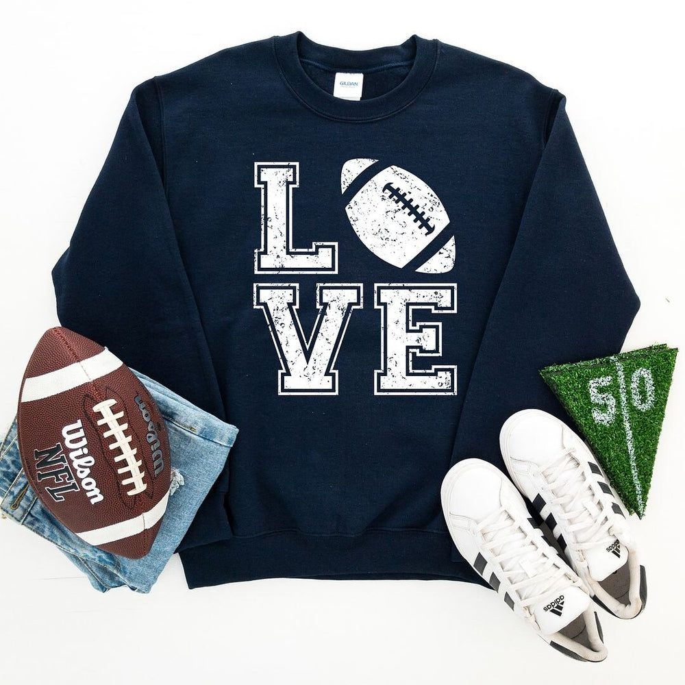 Love Football Graphic Sweatshirt