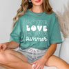 Love Summer Stacked Garment Dyed Tee