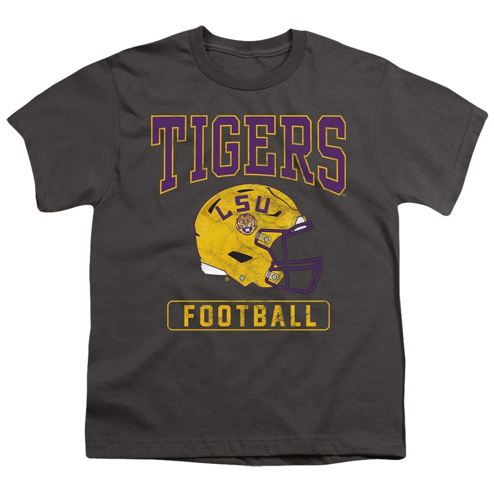 Lsu Football Helmet Kids T Shirt for Youth Boys and Girls