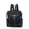 MKF Collection Nishi Plaid-Backpack by Mia K.